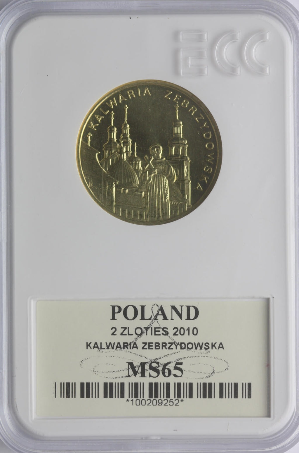 2 zł GN, Miasta w Polsce – Kalwaria Zebrzydowska, 2010, GCN MS65